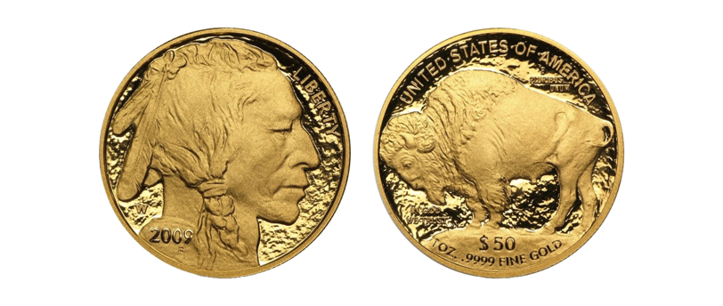 gold american buffalo coins