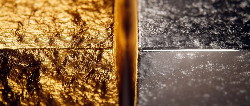 gold and silver side by side for which to invest in