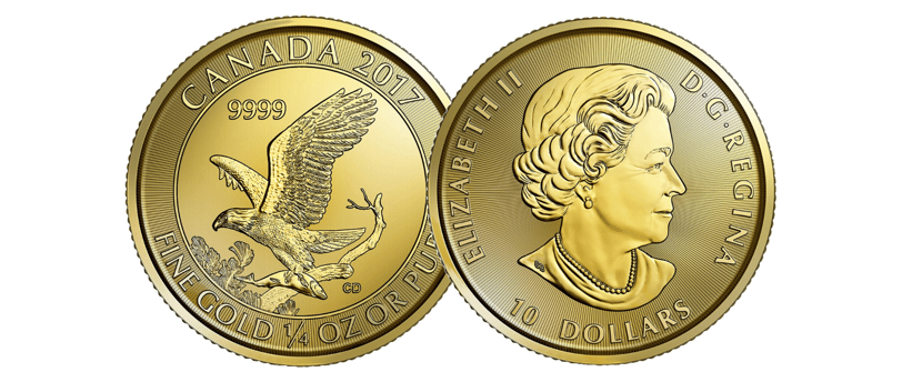 gold canadian eagle coin