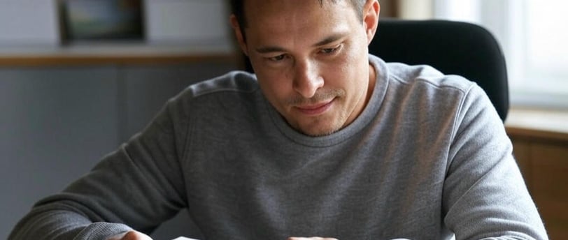 Illustration of productivity secrets showing a relaxed person working efficiently at a well-organized desk, symbolizing time