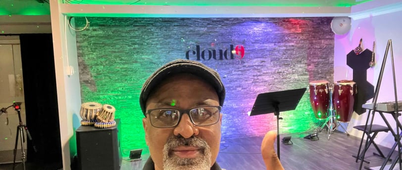 Rajan Bhai after setting up Sound at Cloud 9