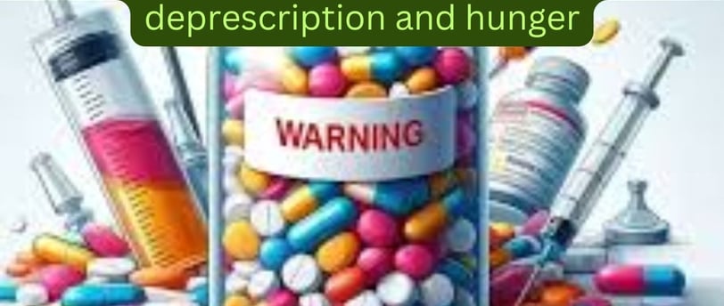 medication overload (mo), or polypharmacy deprescription and hunger