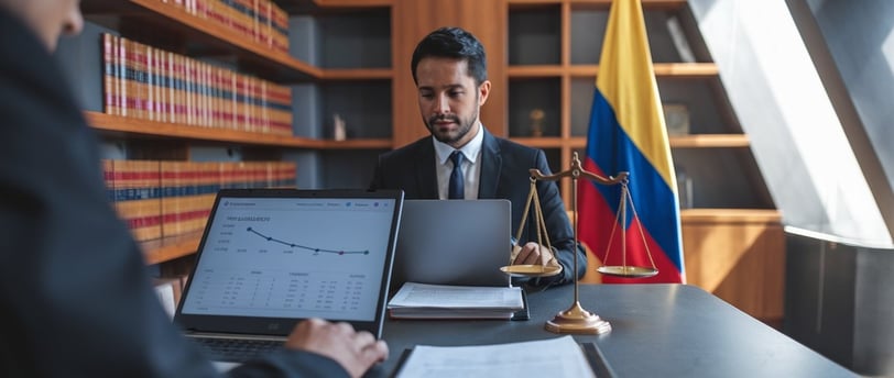 a man in a suit and tie is sitting at a desk