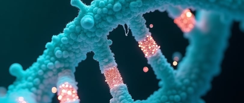 DNA sendo cortado por metodologia CRISPR