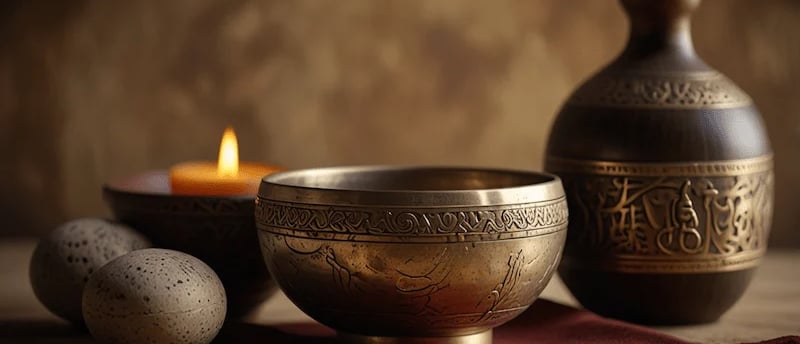 cuencos y artículos tibetanos