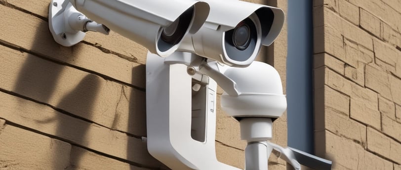 a camera on a wall
