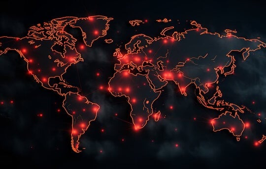 a world map of the world with a map of the world