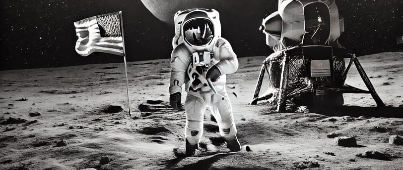 neil armstrong en la luna