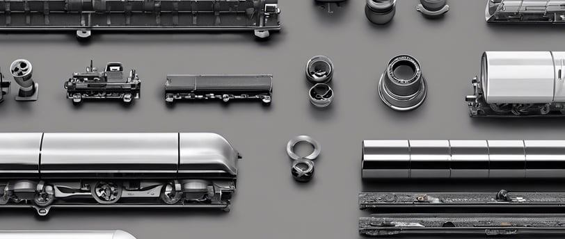 rolling stock parts on a floor