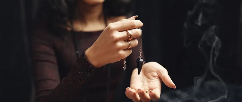 Woman Holding Therapeutic Stone Jewelry