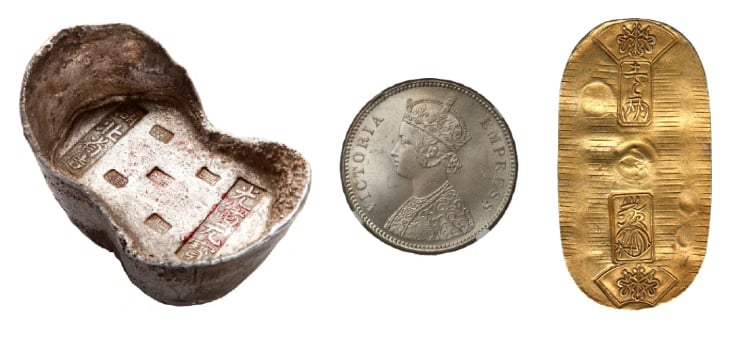 Asian Coins China IndiaJ apan
