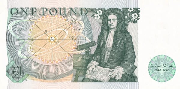 Issac Newton England Banknote