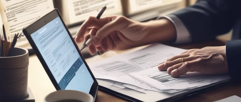 A tax accountant updating the tax records in Dubai - Gupta Accountants