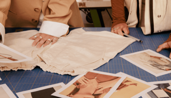 women doing some cutting for outfits