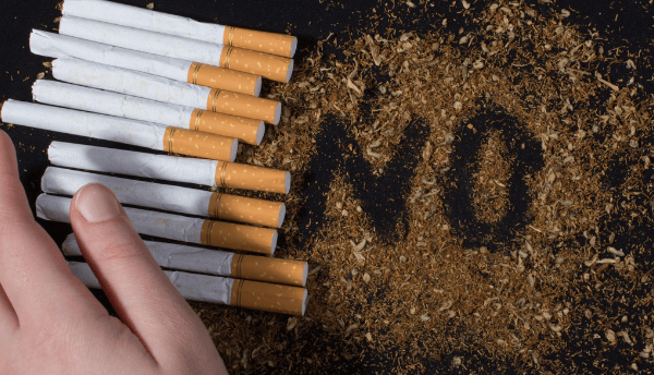 cigarettes and written no