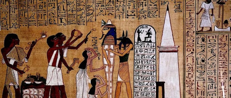 Ilustração de 1.300 a.C. mostra ritual funerário no Egito antigo