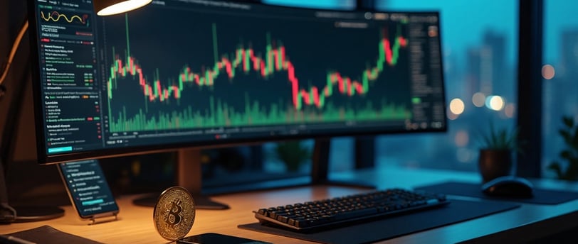 feature image of blog showing the bitcoin chart in the background
