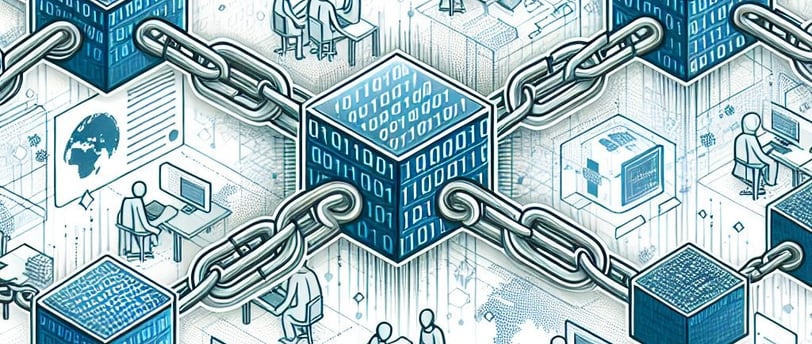 ilustracao da blockchain