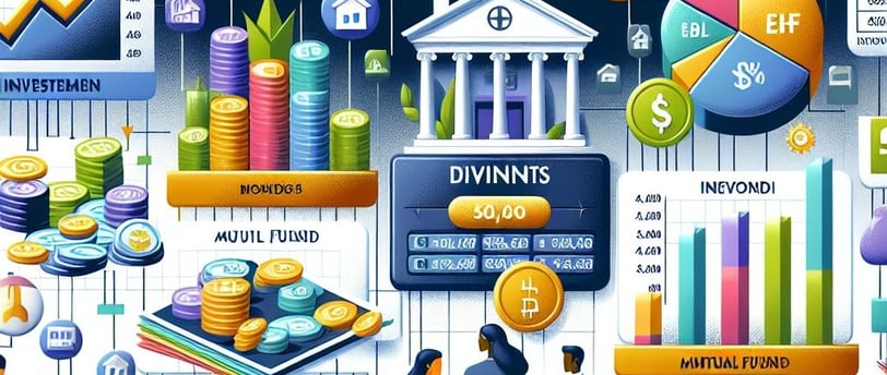 ilustracao de varios tipos de investimentos
