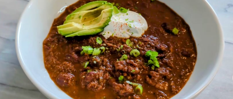 Keto, Vegan and Gluten free Chili of your Dreams.