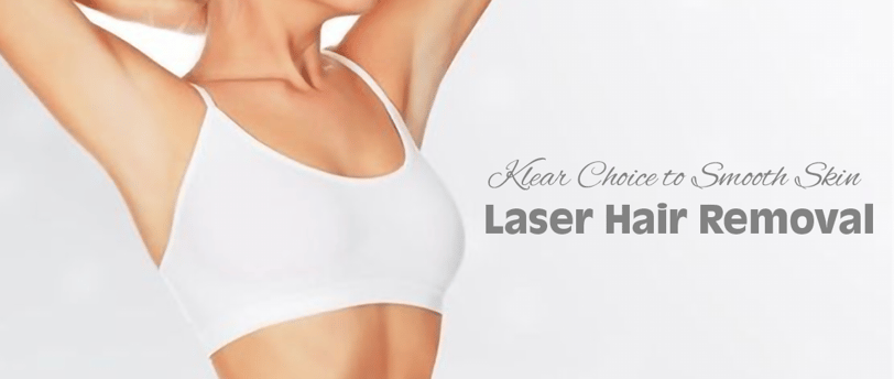a woman hair free smooth skin laser treatment