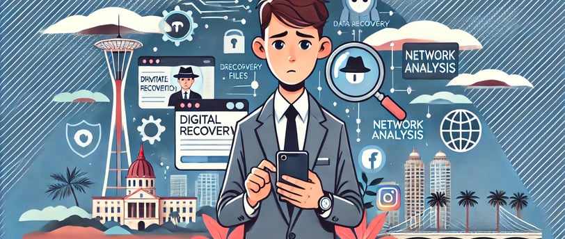 a man in a suit and tie is holding a tablet computer