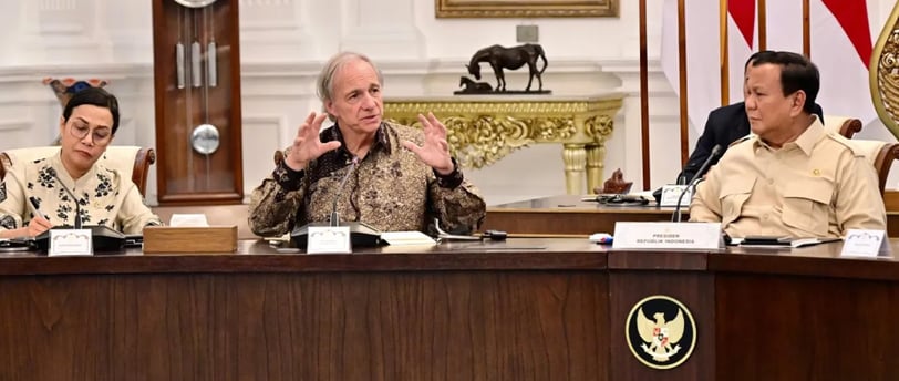 ray dalio dengan presiden ri prabowo subianto