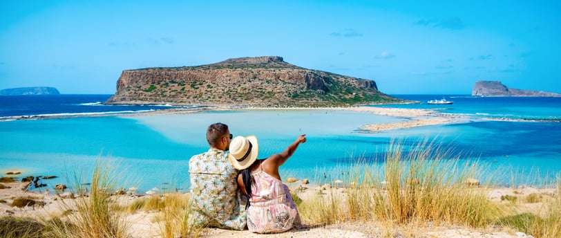 crete greece balos lagoon on crete island greece