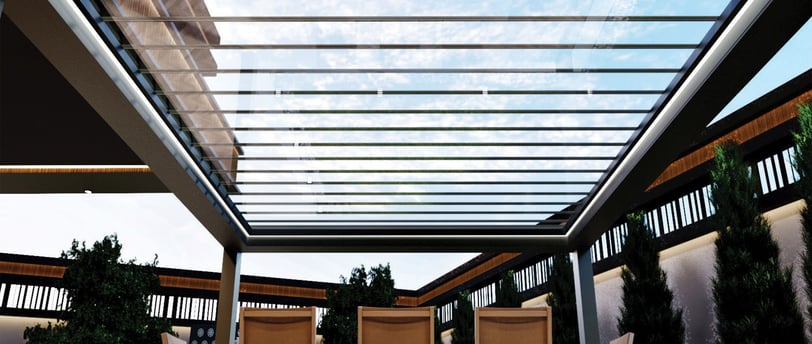 louvered pergola