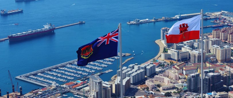 foto do porto de Gibraltar