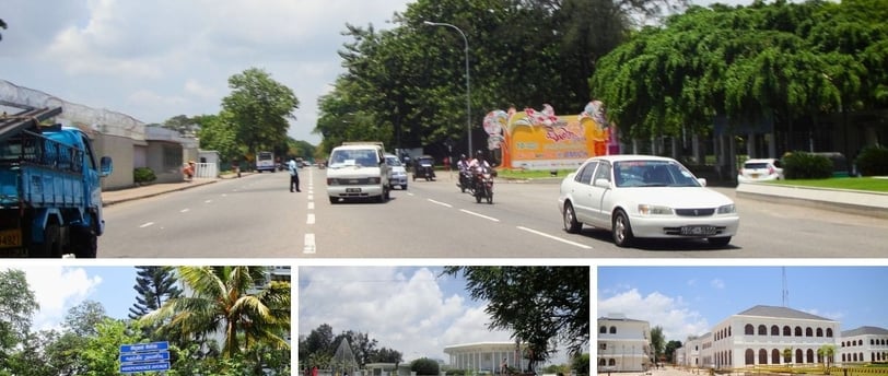 Destaques na Independence Avenue, Colombo, Sri Lanka.