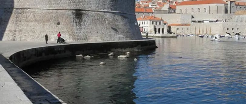 Vista do museu maritímo em Dubrovnik.