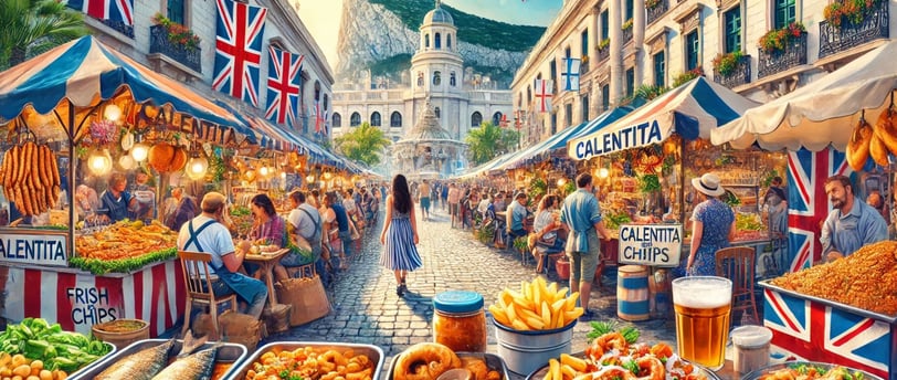foto inspirada na culinária street food in Gibraltar