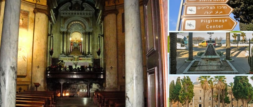 Fotos do Mosteiro em Stella Maris em Haifa.