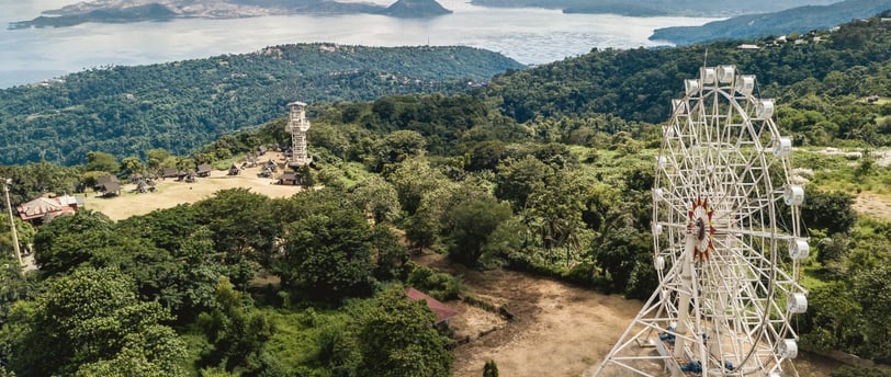 vista panoramica da cidade tagaytay nas filipinas