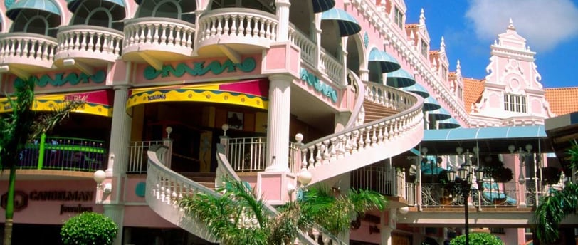 Shopping no centro de Aruba