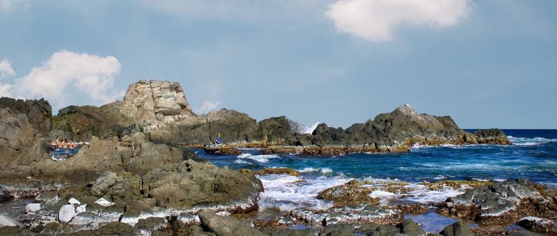 Piscina natural de Conchi em Aruba.