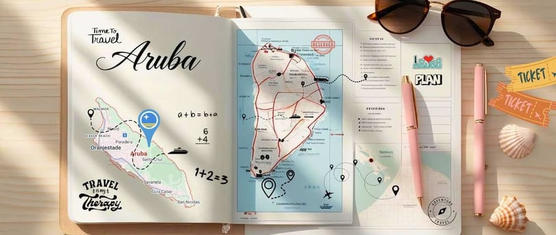 Foto do plano de viagem de Aruba.