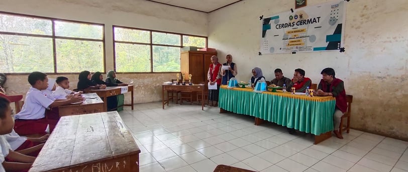 Proses Kegiatan Cerdas Cermat Berlangsung