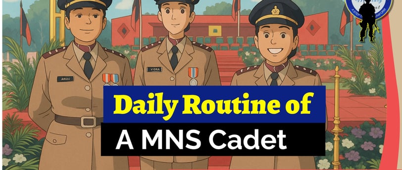 daily life of a mns cadet during training