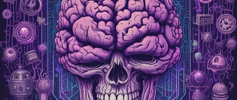a skull - like skull - head with a skull headdressuck and a