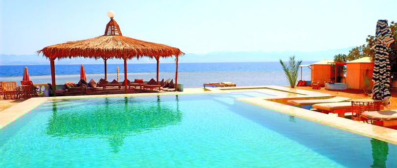 Pool view from Bedouin star beach