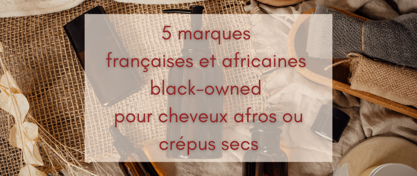 5 marques françaises et africaines black-owned pour chveux afros ou crépus secs