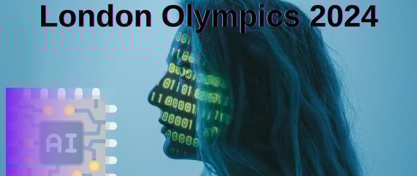 a woman with a face mask and a computer chip