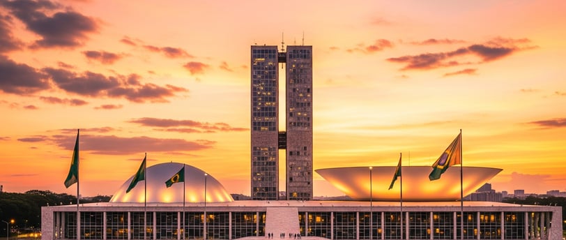 representação grafica do congresso nacional do Brasil