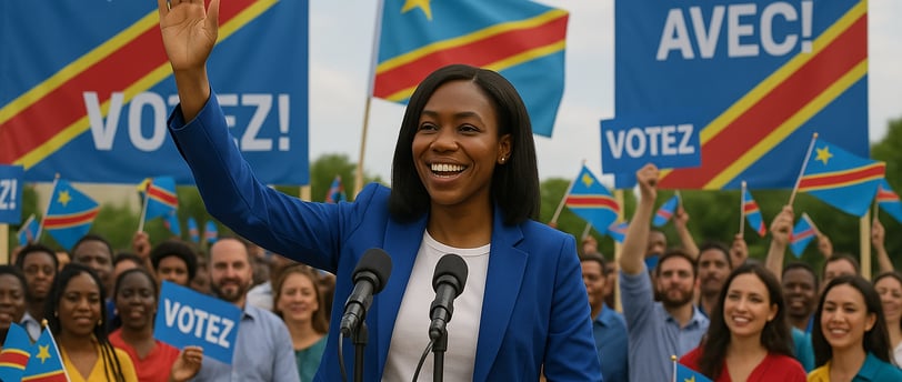 Campagne électorale RDC, femme politique