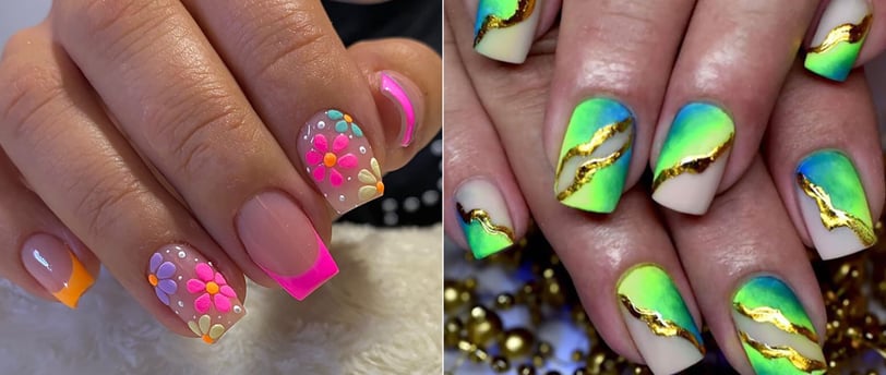 13 Diseños de uñas neón para un look divertido y lleno de color