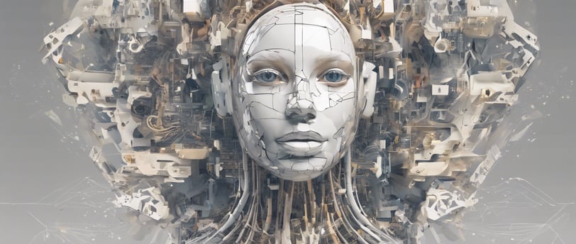 a woman with a robot headphones on her head