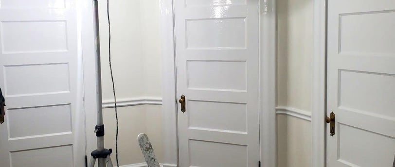 painting doors and closets