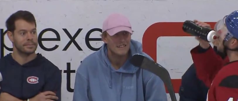 Patrik Laine loukkaantuneena